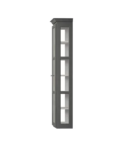 Lindebjerg Design Væghængt Vitrineskab Classic V4, lys grå fra><noscript><img width=