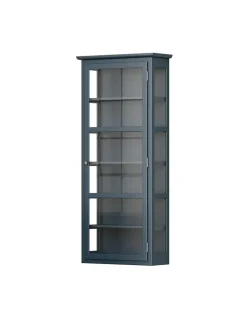 Lindebjerg Design Væghængt Vitrineskab N4, dark oak fra><noscript><img width=