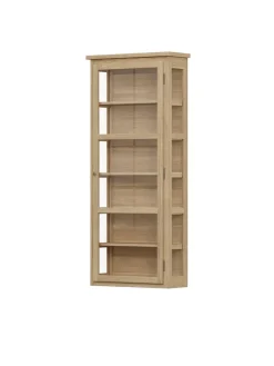 Lindebjerg Design Væghængt Vitrineskab N4, dark oak fra><noscript><img width=