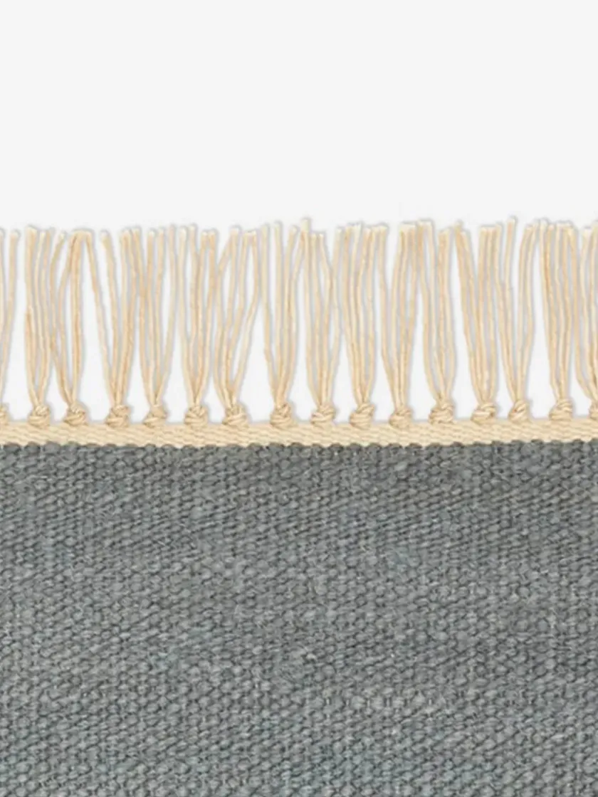 Kvadrat Vintage Naturally Coloured Fringes Tæppe, 180 x 240 cm fra> Gulvtæpper