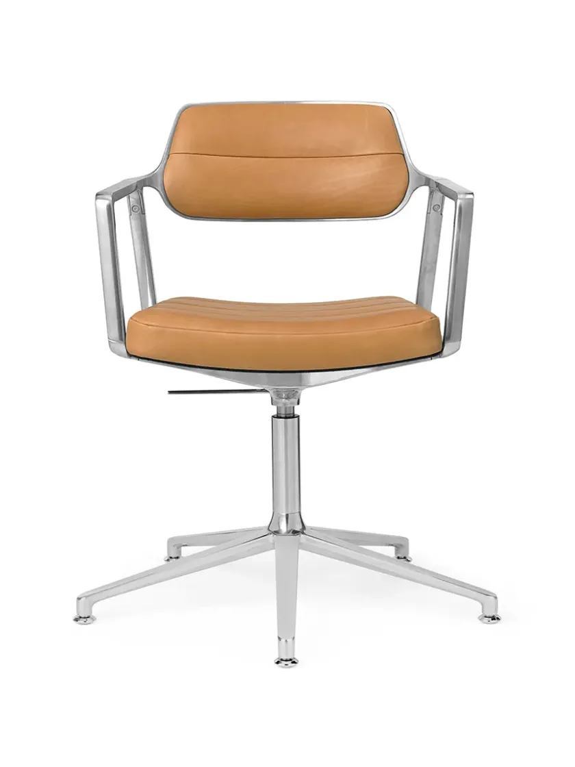 Vipp 453 Swivel+ Chair, bosco grøn læder fra> Kontorstole