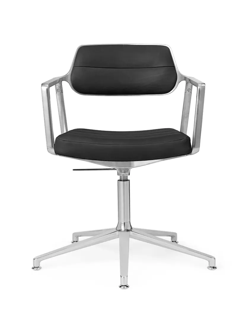 Vipp 453 Swivel+ Chair, bosco grøn læder fra> Kontorstole