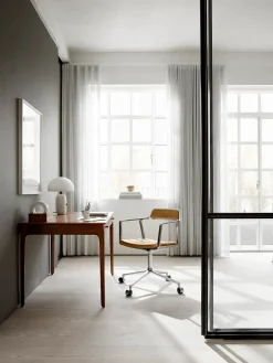 Vipp 452 Swivel Chair m/hjul, bosco grøn læder fra><noscript><img width=