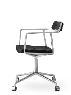 Vipp 452 Swivel Chair m/hjul, bosco grøn læder fra><noscript><img width=