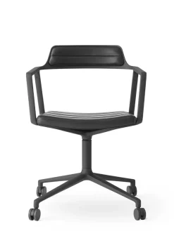 Vipp 452 Swivel Chair m/hjul, bosco grøn læder fra><noscript><img width=
