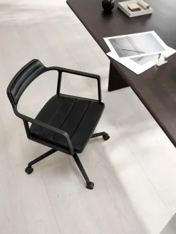 Vipp 452 Swivel Chair m/hjul, camel læder fra><noscript><img width=