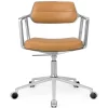 Vipp 453 Swivel+ Chair m/hjul, camel læder fra> Kontorstole