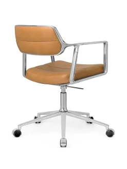 Vipp 453 Swivel+ Chair m/hjul, camel læder fra><noscript><img width=