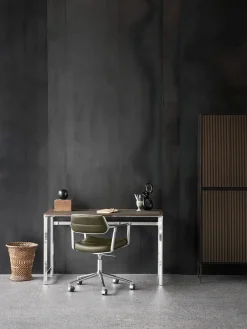 Vipp 453 Swivel+ Chair m/hjul, camel læder fra><noscript><img width=
