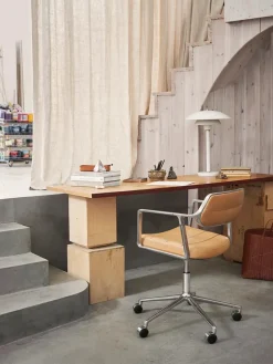 Vipp 453 Swivel+ Chair m/hjul, camel læder fra><noscript><img width=