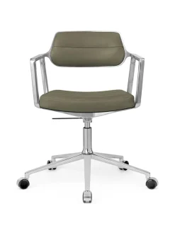 Vipp 453 Swivel+ Chair m/hjul, dark sand tekstil fra><noscript><img width=
