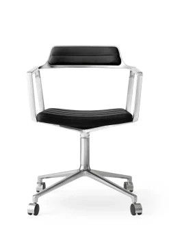 Vipp 452 Swivel Chair m/hjul, dark sand fra><noscript><img width=