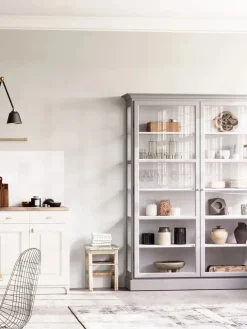 Lindebjerg Design Vitrineskab Classic V2, hvid fra><noscript><img width=