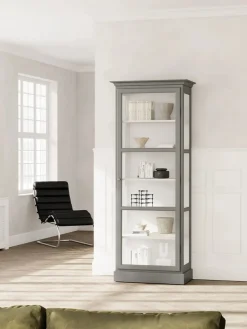 Lindebjerg Design Vitrineskab Classic V1, sort fra><noscript><img width=
