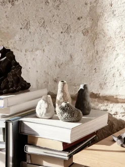Ferm Living Vulca Mini Vase, Off-white stone fra><noscript><img width=