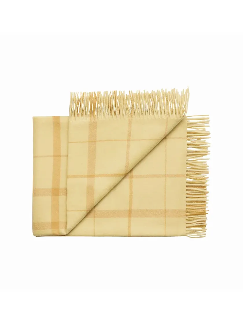 Silkeborg Uldspinderi Warp & Weft Plaid, concrete/midnight fra> Puder Og Plaider