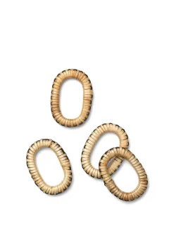 Ferm Living Weave Napkin Rings, sæt á 4 stk. fra> Service