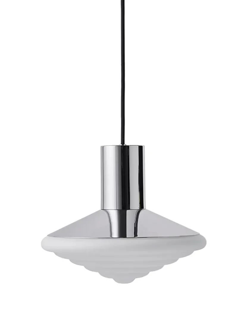 LEO Objects Whipped Pendant Lamp, all chrome fra> Spots|Pendler