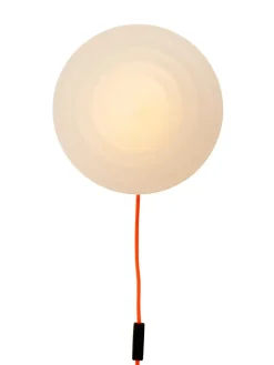 LEO Objects Whipped Wall Lamp, luminous orange fra> Væglamper|Spots