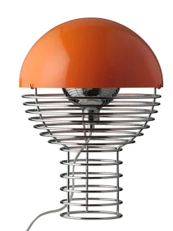 Verpan Wire Bordlampe Ø30, gul af Verner Panton><noscript><img width=
