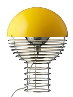 Verpan Wire Bordlampe Ø30, hvid af Verner Panton><noscript><img width=