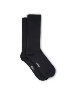 Aiayu Wool Rib Socks, brown fra><noscript><img width=