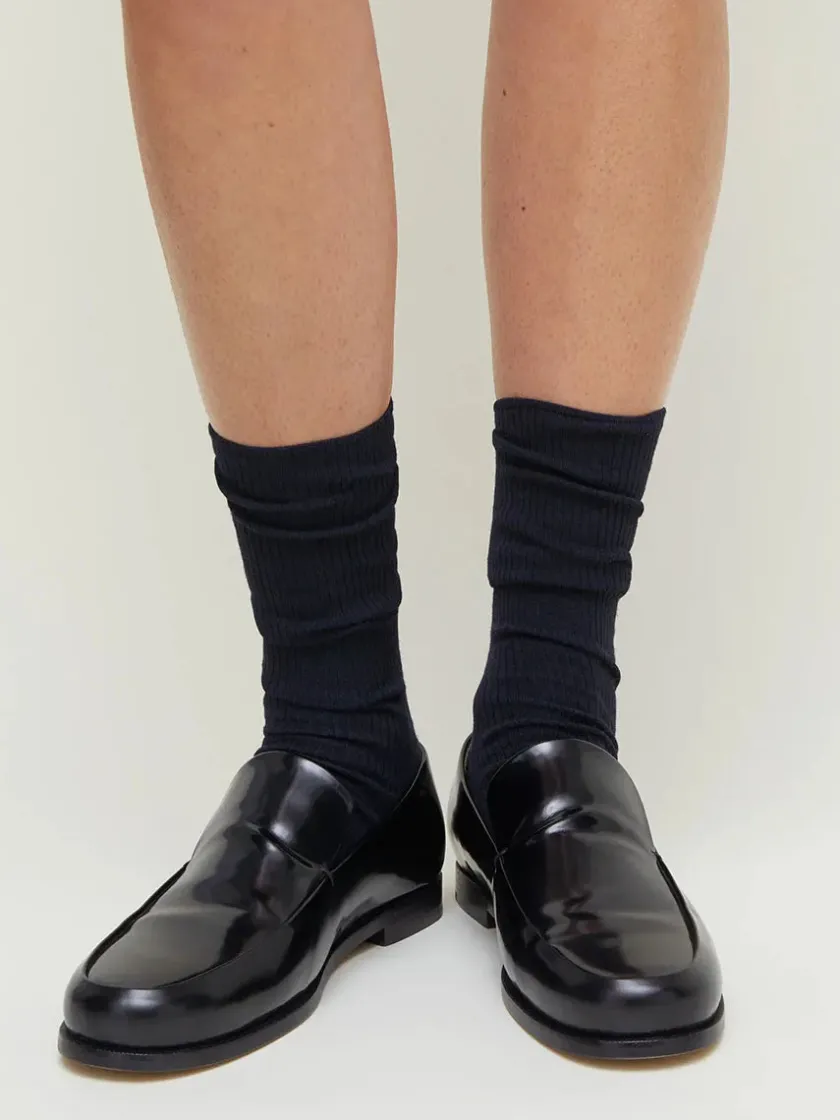 Aiayu Wool Rib Socks, brown fra> Gaver Til Hende|Tøj