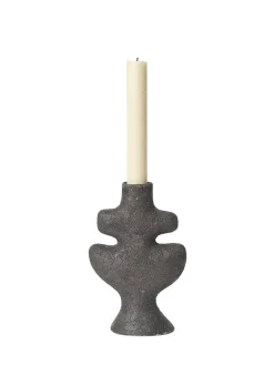 Ferm Living Yara Candle Holder Small, rustic iron fra> Lysestager