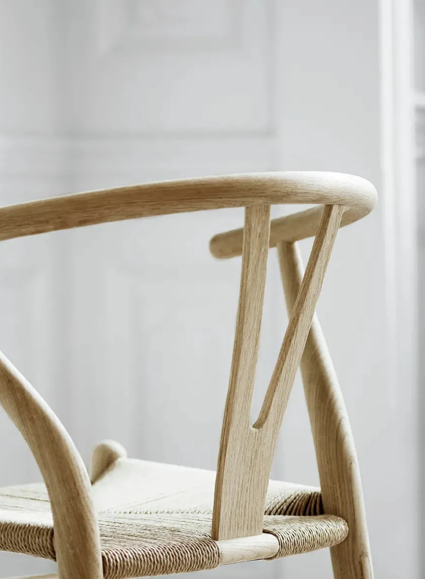 Carl Hansen & Søn Y-stol CH24, Eg hvidolie af Hans J. Wegner> Spisebordsstole
