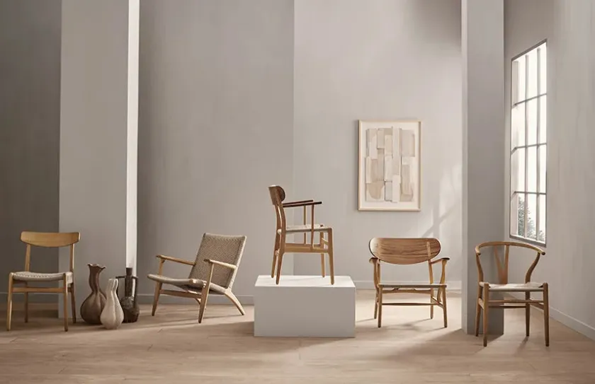 Carl Hansen & Søn Y-stol CH24, Eg røget olie af Hans J. Wegner> Spisebordsstole