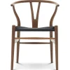 Carl Hansen & Søn Y-stol CH24, Eg røget olie med sort flet af Hans J. Wegner> Spisebordsstole