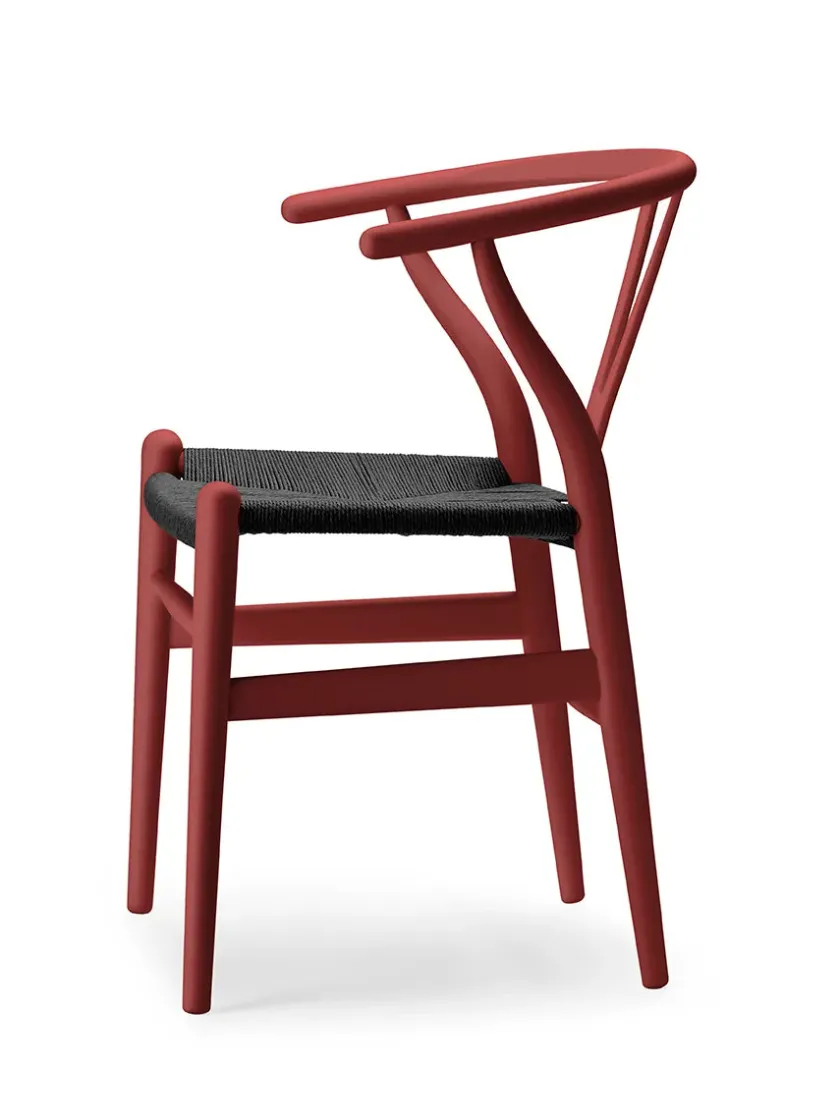 Carl Hansen & Søn Y-stol CH24 Soft Anthracite Grey med sort flet af Hans J. Wegner> Spisebordsstole