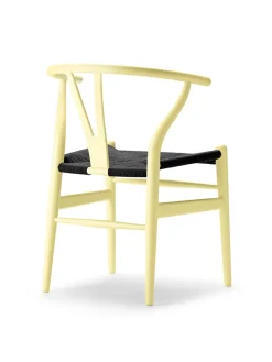 Carl Hansen & Søn Y-stol CH24 Soft Anthracite Grey med sort flet af Hans J. Wegner><noscript><img width=