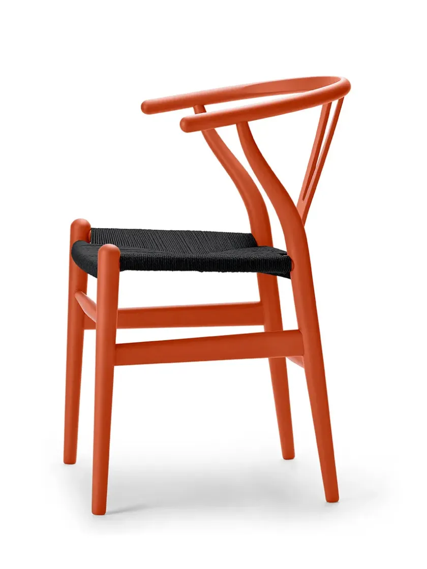 Carl Hansen & Søn Y-stol CH24 Soft Anthracite Grey med sort flet af Hans J. Wegner> Spisebordsstole
