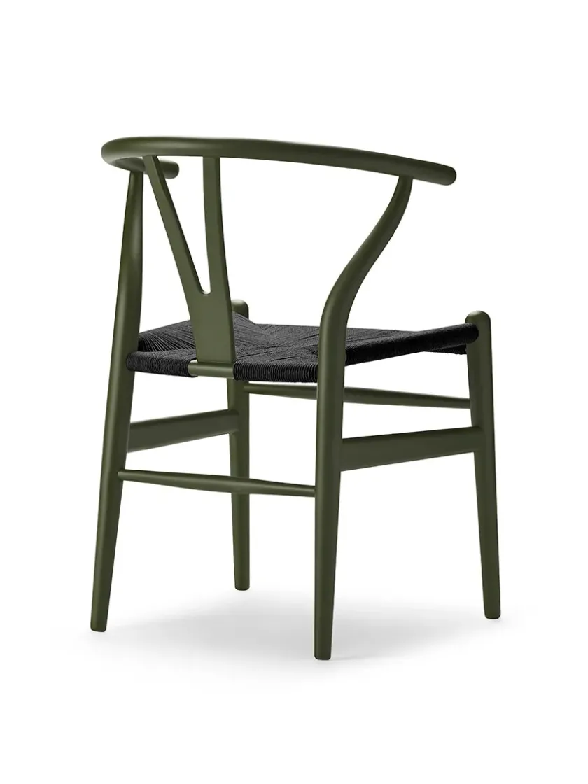 Carl Hansen & Søn Y-stol CH24 Soft Anthracite Grey med sort flet af Hans J. Wegner> Spisebordsstole