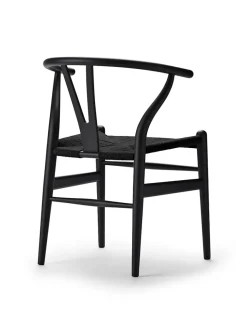 Carl Hansen & Søn Y-stol CH24 Soft Barley med sort flet af Hans J. Wegner><noscript><img width=