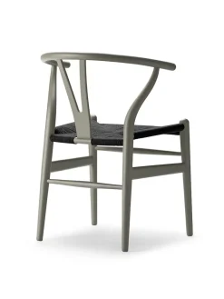 Carl Hansen & Søn Y-stol CH24 Soft Black med sort flet af Hans J. Wegner><noscript><img width=