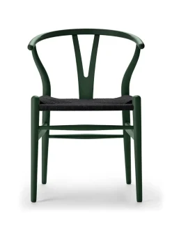 Carl Hansen & Søn Y-stol CH24 Soft Black med sort flet af Hans J. Wegner><noscript><img width=