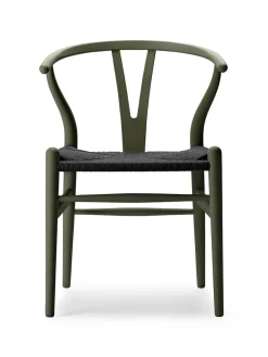 Carl Hansen & Søn Y-stol CH24 Soft Black med sort flet af Hans J. Wegner><noscript><img width=