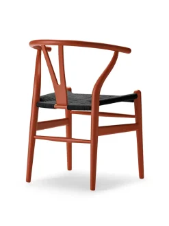 Carl Hansen & Søn Y-stol CH24 Soft Black med sort flet af Hans J. Wegner><noscript><img width=
