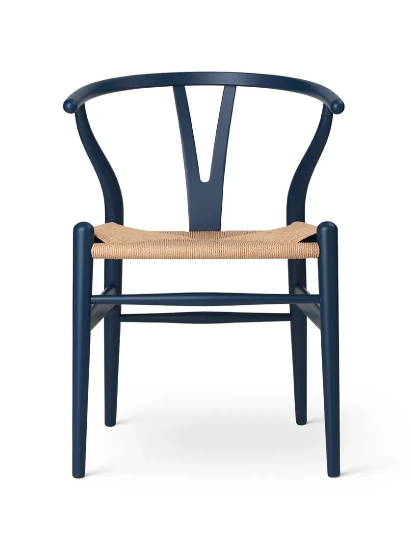 Carl Hansen & Søn Y-stol CH24 Soft Blue af Hans J. Wegner> Spisebordsstole