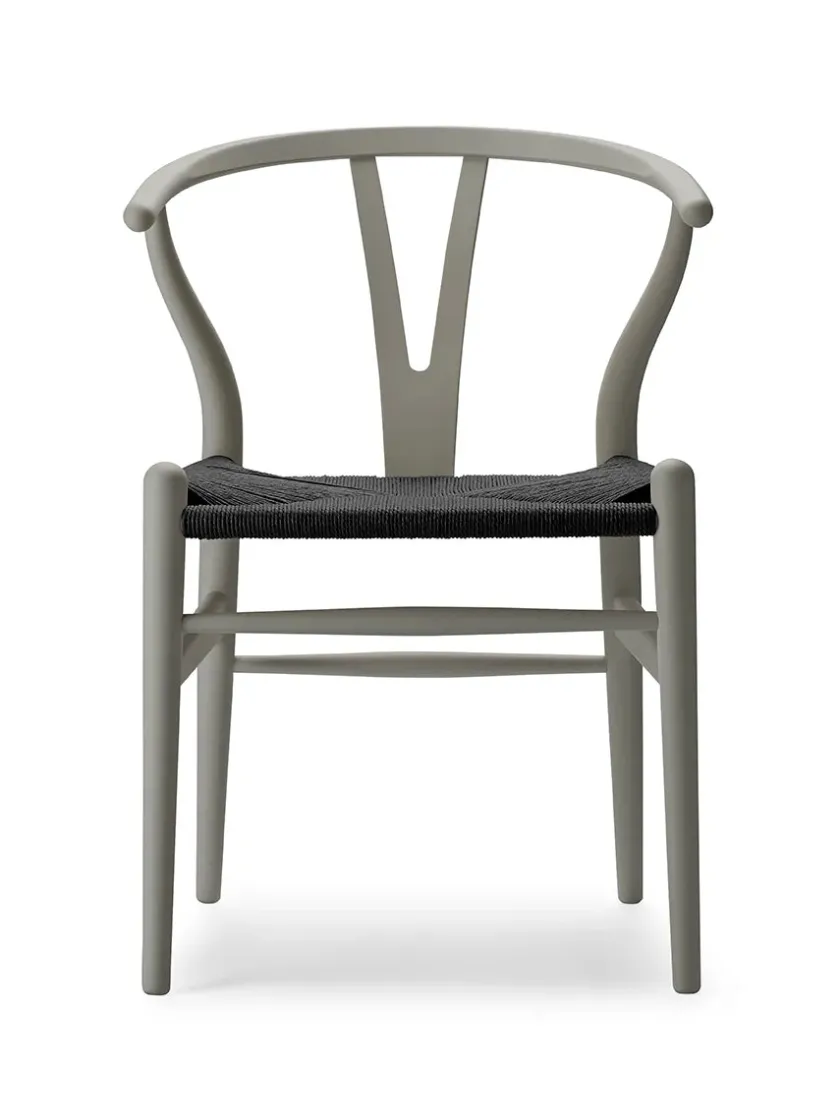 Carl Hansen & Søn Y-stol CH24 Soft Clay med sort flet af Hans J. Wegner> Spisebordsstole