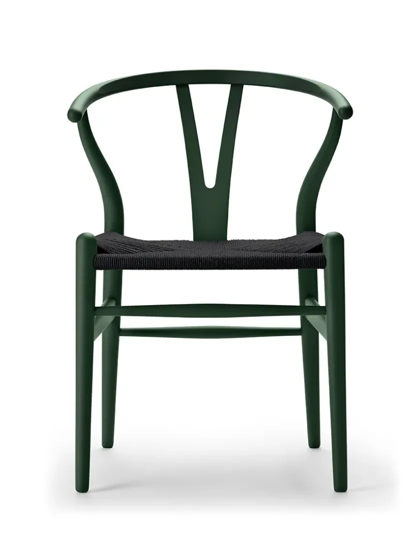 Carl Hansen & Søn Y-stol CH24 Soft Clay med sort flet af Hans J. Wegner> Spisebordsstole