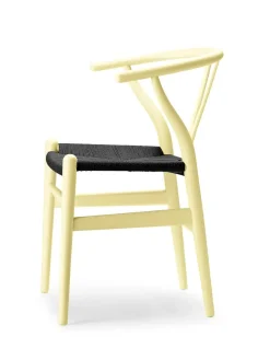 Carl Hansen & Søn Y-stol CH24 Soft Clay med sort flet af Hans J. Wegner><noscript><img width=