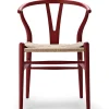 Carl Hansen & Søn Y-stol CH24 Soft Red Brown af Hans J. Wegner> Spisebordsstole