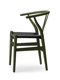 Carl Hansen & Søn Y-stol CH24 Soft Silver Grey med sort flet af Hans J. Wegner><noscript><img width=
