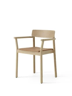 &Tradition Betty TK11 Spisebordsstol, sortlakeret eg/sort læder fra><noscript><img width=