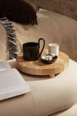Ferm Living Chess Cutting Board Round fra> Skærebrætter
