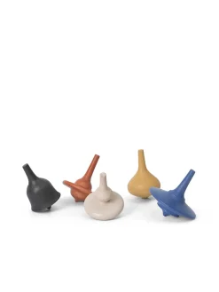 Ferm Living Spin Tops, sæt á 5 stk. fra>Børn Legetøj