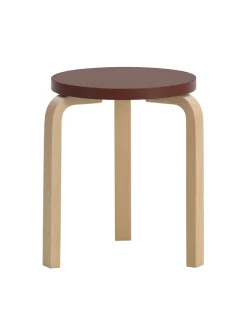 Artek Stool 60, white laminate fra> Skamler